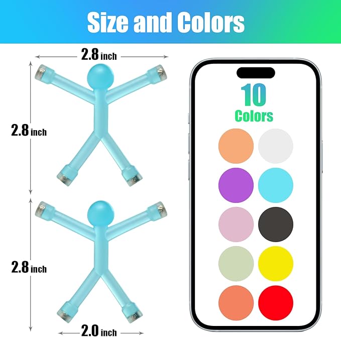 6Pcs Magnetic-People-Magnet-Men: Magnetic Travel Toys for Kids, Creative, Portable and Educational, Funny Magnets for Kids, Small Toys for Classroom Prizes, Easter Egg Stuffers, Office