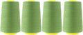 Mandala Crafts 4 Pack of Serger Threads Cones Spools - 40S/2 24000 Yards Polyester Sage Green Threads for Sergers Machine and Overlock Quilting Sewing Machine