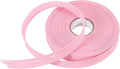 MECCANIXITY 3/4 Inch Single Fold Bias Tape Polyester Continuous Bulk Bias Tape for Sewing, Seaming Quilting Hemming Binding Crafts (Pink 25 Yards)