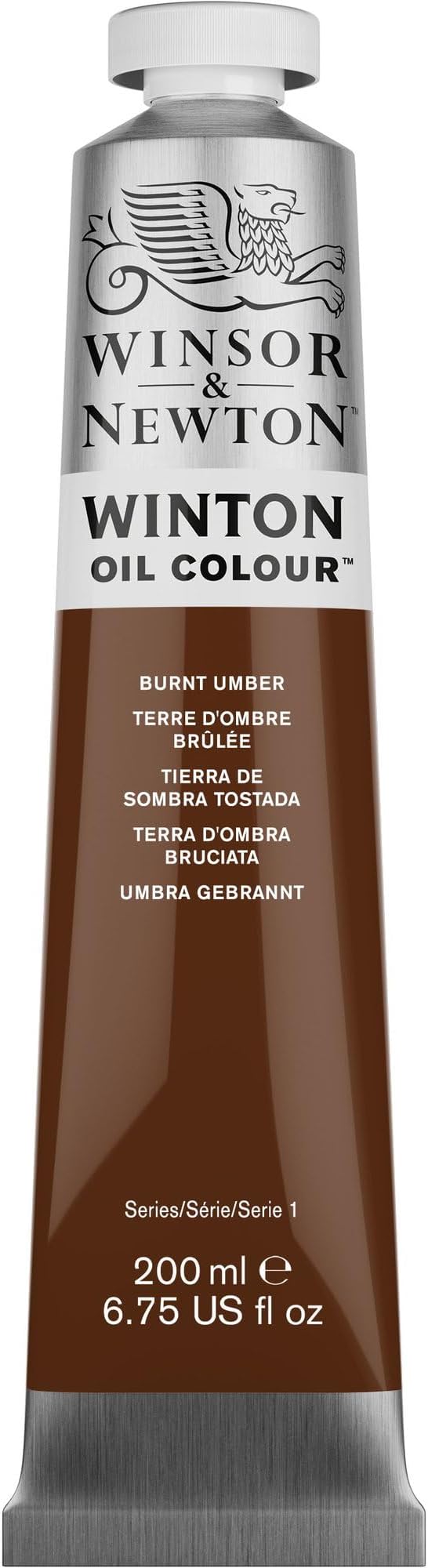 Winsor & Newton Winton Oil Color, 200ml (6.75-oz) Tube, Burnt Umber