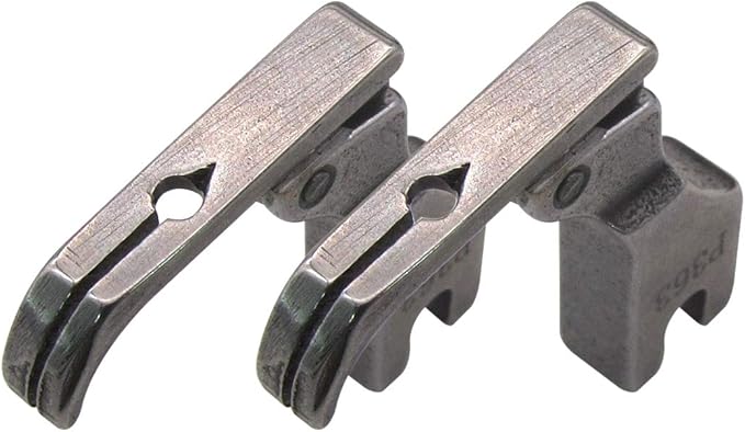 CKPSMS Brand - 2PCS #P363 Hinged Narrow Zipper Foot Compatible with/Replacement for Brother Brand B735,B737,B738,B745 Juki Brand DDL-5550/5600/8300/8500/8700 Singer Brand 188K,191D,195K,196K+