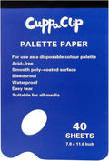 Disposable Palette Paper Pad - 40 Sheets 9.4x13.3 inch Artist Mixing Paper for Adults Students (7.8 x 11.6in)