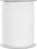 Mandala Crafts 55 Yards 5/8 Inch White Double Fold Bias Tape for Sewing - Bias Binding Tape for Quilting Binding, Hemming, Seam, and Fabric Piping