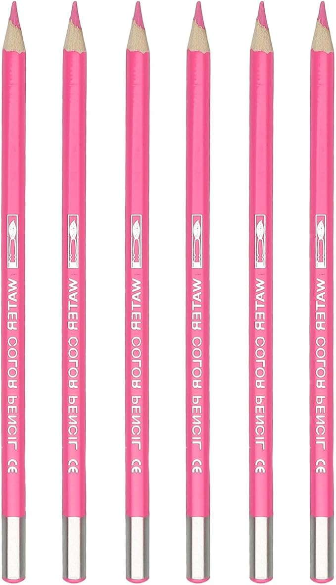 PATIKIL Watercolor Pencil, 6Pcs Water Soluble Pencils for Blending, Coloring, Sketch Drawing, Painting, Pale Pink