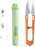 3-in-1 Sewing Kit with Automatic Seam Ripper, Needle Threader, U-Shaped Scissors, Quilting Tools