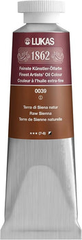Lukas 1862 Professional German Oil Paint, Raw Sienna 37 mL - w/Beeswax & Non-Yellowing Sunflower Oil, Short Drying Time, Smooth, Outstanding Lightfastness