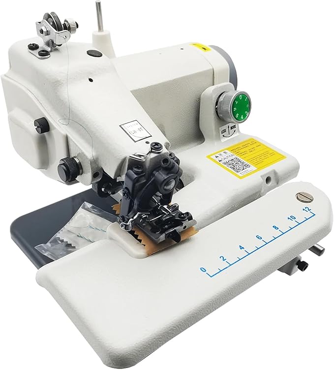 Portable Blindstitch Sewing Machin, 110V 120W Household Sewing Machine Desktop Blind Stitching Machine Direct Drive Sewing Machine Perfect for Professional & Home Use