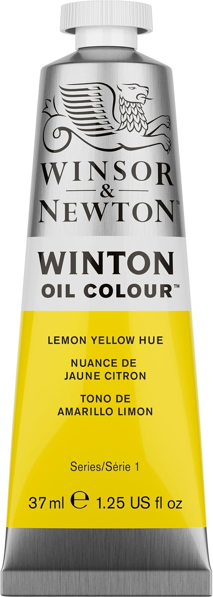 Winsor & Newton Winton Oil Color, 37ml (1.25-oz) Tube, Lemon Yellow Hue