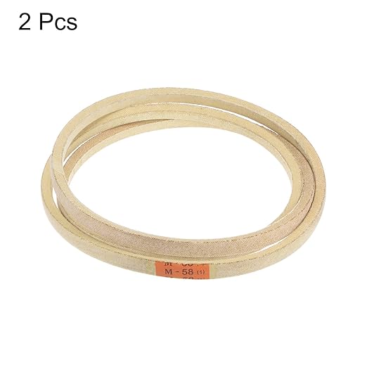 HARFINGTON 2pcs M58 Industrial Sewing Machine Belt 58" Outer Girth Rubber Triangle V-Belt