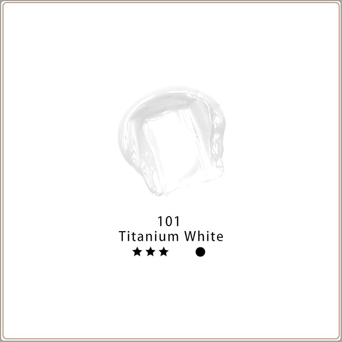 Artecho White Acrylic Paint, Titanium White Paint (120ml / 4.05oz) Tubes, Art Craft Paints for Canvas Painting, Rock, Stone, Wood, Fabric, Art Supplies
