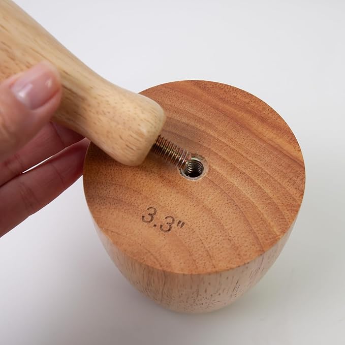 Cup Pottery Molds Clay Tools 3.3" & 3.6" & 3.9" Set of 3 Wooden Pottery Tools for Creating Pottery Mug Vases (Style B)