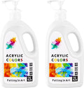 Falling in Art Titanium White Acrylic Paint, Large 135.2 Oz Premium Pouring Acrylic Paint, Perfect for Canvas, Wood, Ceramic, and More