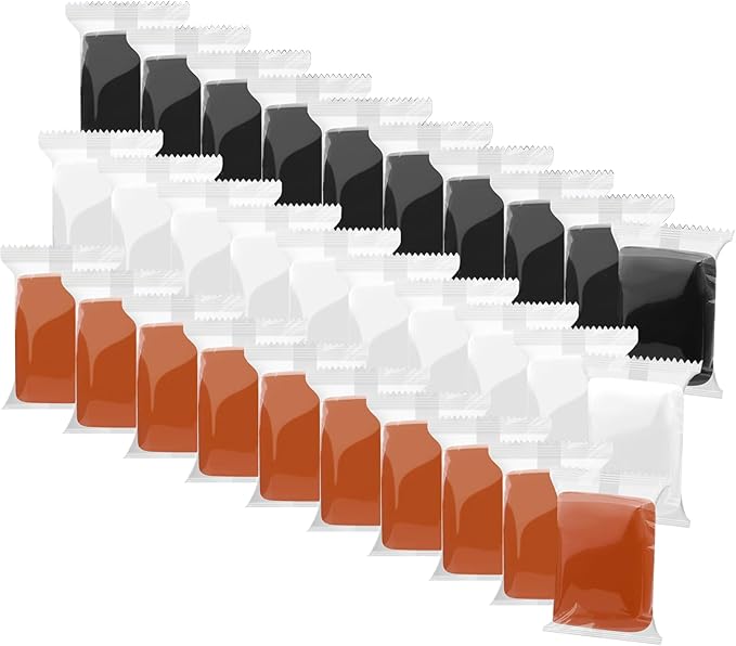 Air Dry Clay, 30 Packs Foam Clay, Soft Modeling Clay Super Light Weight Air Dry Clay Perfect for Arts Crafts - Black White Coffee