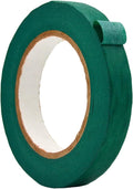 WOD MTC5 Colored Masking Tape, Green, 3/4 inch x 60 yds. Colorful Teacher Painters Tape for Fun DIY Art & Crafts, Lab Labeling, Writable & Classroom Decorations