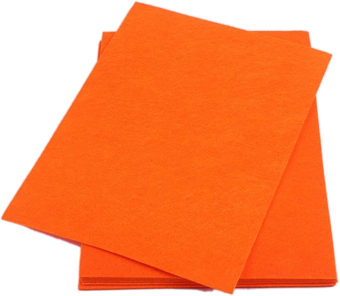 YYCRAFT Stiff Felt Sheets Thick Felt 9 Inch X 12 Inch - 12 Pcs Pack, Orange