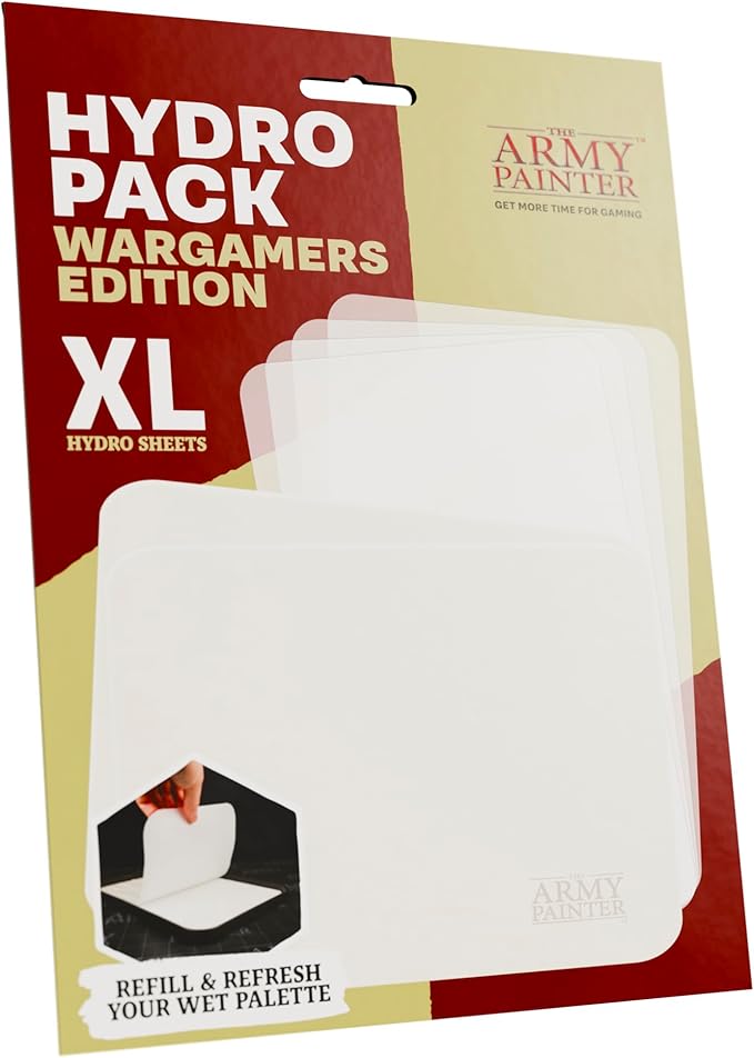 The Army Painter, Hydro Pack, Wet Palette Wargamers Edition XL Refill, 50 Hydro Sheets and 2 Hydro Foams, For miniature and model painting