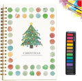 Water Color Workbook, Beginner-Friendly Watercolor Workbook, Watercolor Books, Nature Scenes Paint Set Art Crafts, with 12 Colors Paint Set with Paint Brush (F)