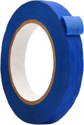 WOD MTC5 Colored Masking Tape, Blue, 3/4 inch x 60 yds. Colorful Teacher Painters Tape for Fun DIY Art & Crafts, Lab Labeling, Writable & Classroom Decorations