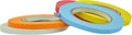 WOD CFTC6 Console Artist Tape Made in USA Rainbow, 3/8 inch x 60 yds. Set of 5 Rolls - Flatback Paper Marking/Labeling Tape Residue Free, for Watercolor Paper to Prevent Tearing