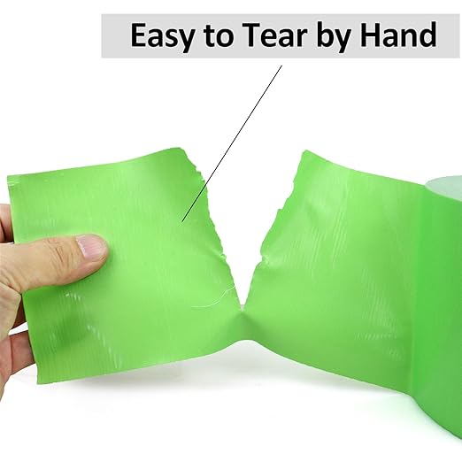 BOMEI PACK 4inch Wide Green Duct Tape, Heavy Duty Strong Waterproof Industrial Color Duct Tape 9.0mil x 4inch x 60yds for Packing and Repairing