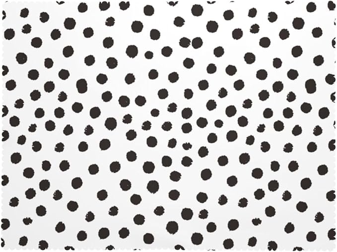 Black White Polka Dots Rectangle Tablecloth Boho Black Spots Doodle Table Cloth Dining Table Cover for Home Kitchen Restaurant Party Buffet Picnic 54 x 72 Inch