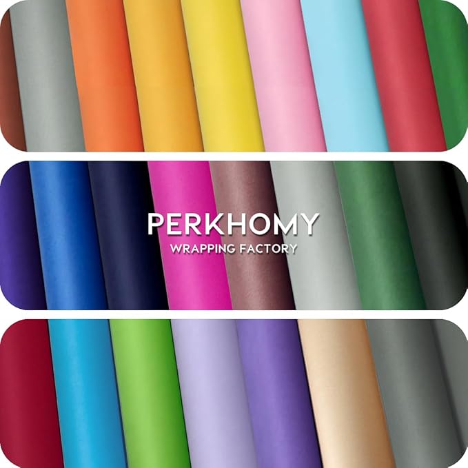 PerkHomy 36" x 1,440" (120') Light Purple Kraft Paper Roll for Craft Bulletin Board Paper Art Table Covering Crafting Gift Wrapping Bouquet Packing Parcel 80GSM 55LB (Light Purple, 36" x 120')