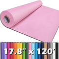 PerkHomy 17.8" x 1,440" (120') Light Pink Kraft Paper Roll for Craft Bulletin Board Paper Art Table Covering Crafting Gift Wrapping Bouquet Packing Parcel 80GSM 55LB (Light Pink, 17.8" x 120')