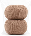 Harmony Cotton Yarn by Yarneverse – 2-Pack Soft Fine Weight (#2) 60% Cotton / 40% Acrylic (50g / 165m Each – Total 100g / 330m) (2, 434)