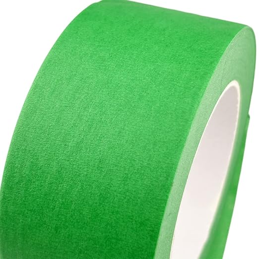 2 Inch Green Wide Masking Tape, Green Painters Tape for Home, Office, School Stationery, DIY Art, Crafts, Labeling (2 Inch X 55 Yard)
