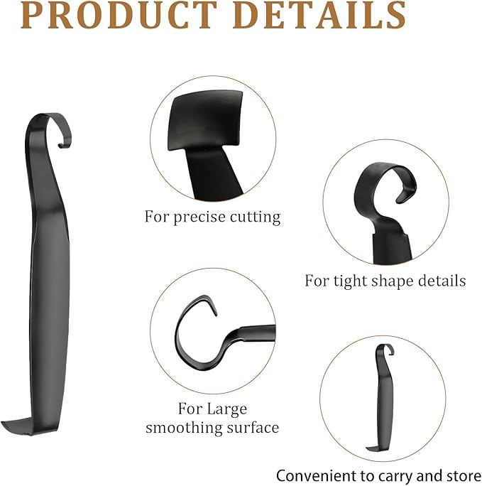 Sharpened Pottery Tool for Potter, Versatile Pottery Trimming Tools – Precision Double-Ended Clay Trimming Tool Ceramics, 1-Piece All-in-One Solution for Carving Clay & Pottery