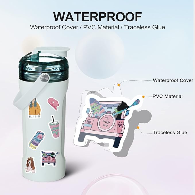 Arme Stickers Pack, 400 PCS Cute Vinyl Stickers for Water Bottles, Art Laptap Stickers for Kids Teens Girls Adults, Waterproof Sticker for Skateboard Notebooks Phone