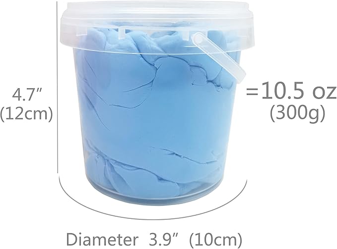 Air Dry Modeling Clay 10.5 oz Ultra Light Soft Magic Clay DIY Moulding Dough Primary Colors for Adults Kids Art Craft Kit Blue