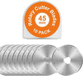 10 Packs 45mm Rotary Cutter Blades 45mm Quilting supplies Rotary Cutter Blades for fabric by SSPONT, compatible with OLFA,Fiskars,Mr.Pen,DAFA,Truecut etc. Sewing Arts Crafts, Sharp and Durable
