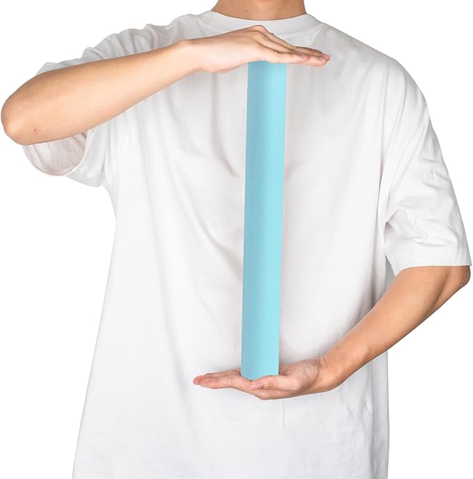 RUSPEPA Light Blue Kraft Paper Roll - 18 inches x 100 feet - Recyclable Paper Perfect for for Crafts, Art, Wrapping, Easter Packing, Postal, Shipping, Dunnage & Parcel