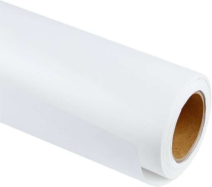 RUSPEPA White Kraft Paper Roll - 36 inches x 100 feet - Recyclable Paper Perfect for Wrapping, Craft, Packing, Floor Covering, Dunnage, Parcel, Table Runner