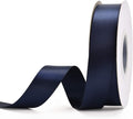 YAMA Navy Blue Double Face Satin Ribbon 7/8" 25 Yards Dark Blue Ribbon for Gift Wrapping Crafts Wreaths Hair Wedding Bridal Flower Bouquets Arrangement