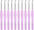 Vodiye 10PCS Crochet Hooks, Professional Extra Long 6.5mm Crochet Hook, Ergonomic Handle Crochet Hooks Set, Crochet Needle for Beginners and Experienced Crochet Hooks Lovers (10pcs - 6.5mm)
