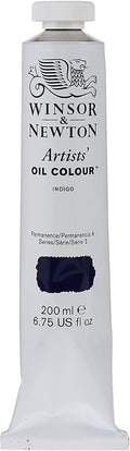 Winsor & Newton Artists' Oil Color, 200ml (6.75 oz) Tube, Indigo