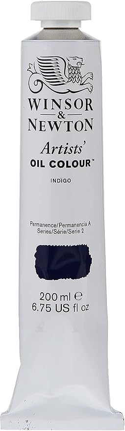 Winsor & Newton Artists' Oil Color, 200ml (6.75 oz) Tube, Indigo
