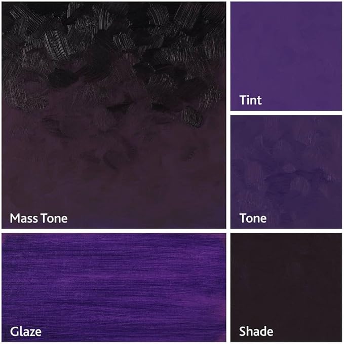 Tusc & Pine Artist Oil Paint - Dioxazine Purple, 40 ml, Non-Yellowing, Rich & Creamy Consistency, Maximum Pigment Load, Small Batch Milled Oil Paints Made in the USA for Professional Artists