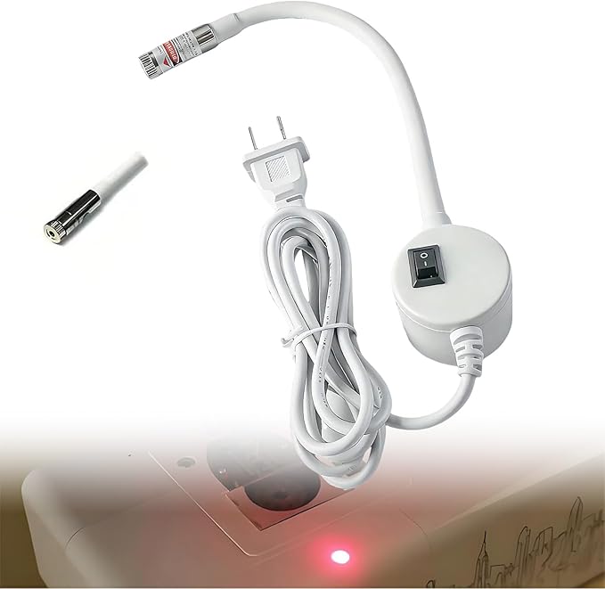 Magnetic Positioning Quilting Light for Sewing Machine | Adjustable Dot/Line/Crosshair Projection for Precision Stitching & Guide