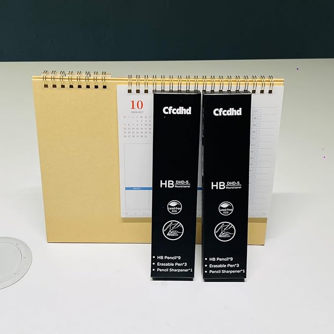 HB Cool Black Pencil Set 9 Pre-Sharpened Pencils,3 Pen-Shaped Erasers & 1 Sharpener, Drawing pencil School Pencil Artist Pencils Sketching Pencil sharpener
