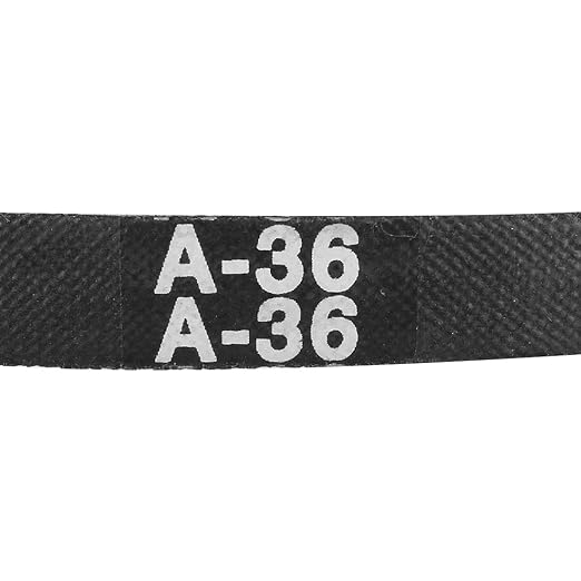 uxcell A36 Drive V-Belts 36" Inner Length 13mm Width 8mm Thick JIS Standard A-Section Rubber Drive Transmission Belt