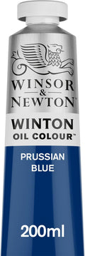 Winsor & Newton Winton Oil Color, 200ml (6.75-oz) Tube, Prussian Blue