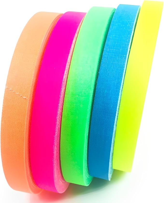 Gaffer Power Spike Tape | Proudly Made in The USA Gaffers Tape | 5 Bright Neon Tape Colors | Theater, Stage & Floor Marking | Increase Safety & Visibility