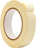 WOD MTC5 Colored Masking Tape, White, 1 inch x 60 yds. Colorful Teacher Painters Tape for Fun DIY Art & Crafts, Lab Labeling, Writable & Classroom Decorations