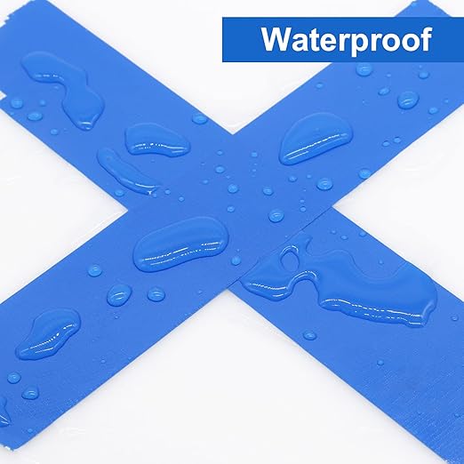 BOMEI PACK 2Inch Blue Duct Tape Heavy Duty,2 Inch x 60 Yards,Waterproof and Tear by Hand,Strong Strength,Residue Free,Flexible and All Weather-Value for Repair,Home and Professional Use (Blue)