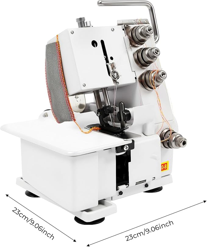 Overlock Machine & Metal Frame Serger, Professional 4 Thread Serger Overlock Machine, Four-thread Adjustable Overlocking Electric Sewing Machines for Sewing & Overlocking
