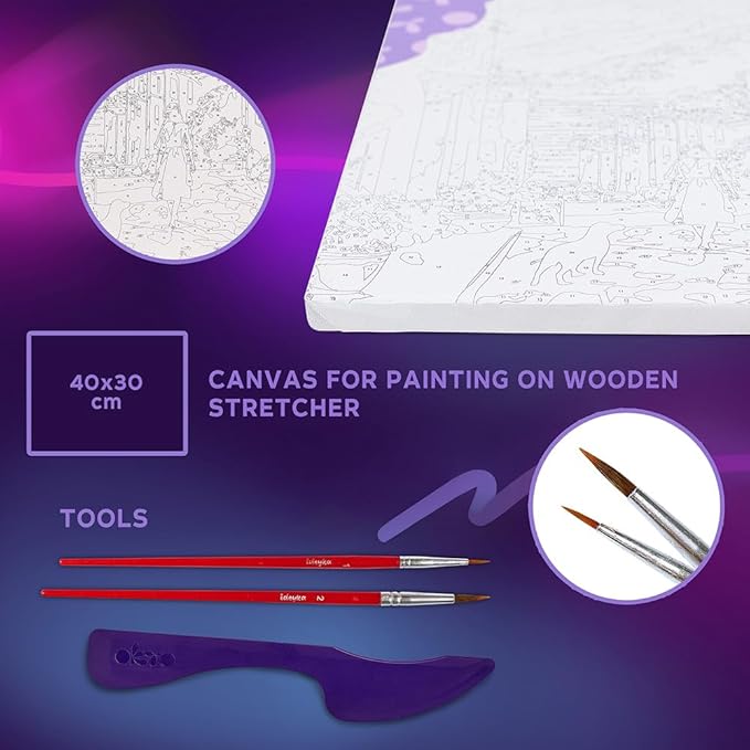 OKTO Art Kit Lemon Weekend | Arts & Crafts DIY Painting with Modeling Claу | Claу Kit for Painting | Painting Kits for Adults for Home Decoration Clay for Adults