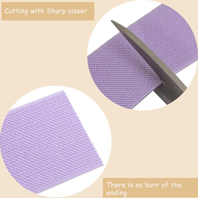 1.5 inch Lavender Wide Elastic Band for Sewing 10 Yards Double-side Twill Woven Elasitc Stretch Heavy Knit Elastic Waistband for Pants Wigs DIY Crafts & Projects